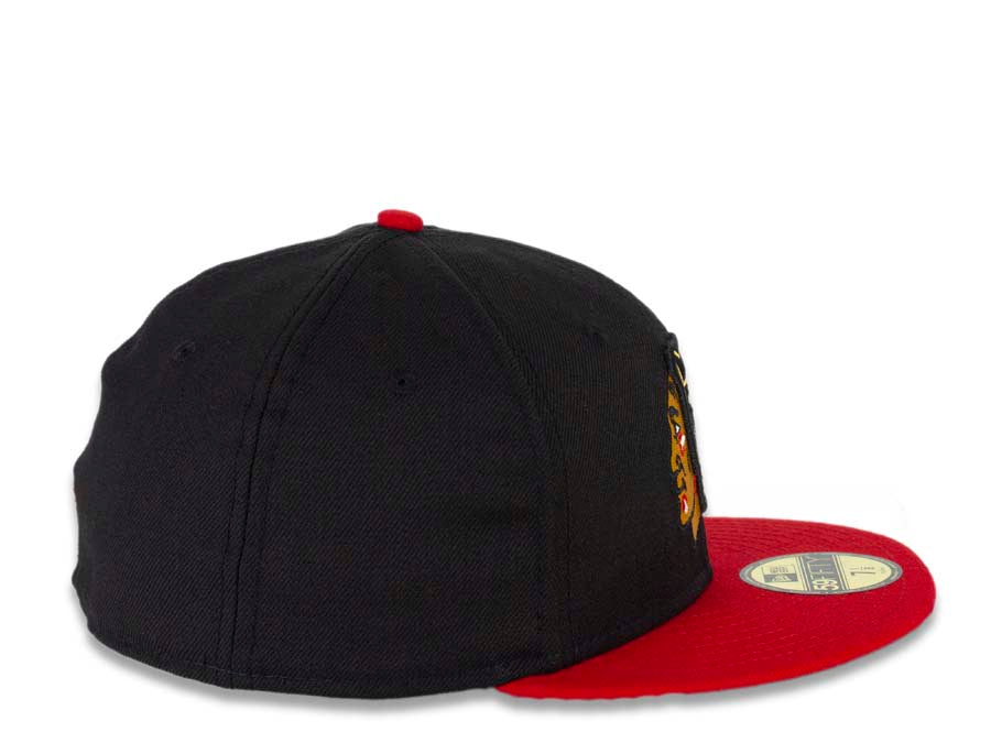 Chicago Blackhawks New Era NHL 59FIFTY 5950 Fitted Cap Hat Black