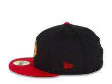 Load image into Gallery viewer, Chicago Blackhawks New Era NHL 59FIFTY 5950 Fitted Cap Hat Black Crown Red Visor Team Color Logo 
