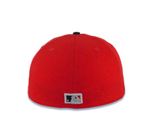 Load image into Gallery viewer, Los Angeles Anaheim Angels New Era MLB 59FIFTY 5950 Fitted Cap Hat Red Crown Black Visor Red/Gray Cooperstown/Retro Wing Logo
