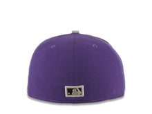 Load image into Gallery viewer, Montreal Expos New Era MLB 59FIFTY 5950 Fitted Cap Hat Purple Crown Gray Visor Black/Purple/Gray Logo

