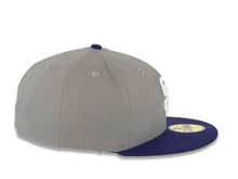 Load image into Gallery viewer, San Diego Padres New Era MLB 59FIFTY 5950 Fitted Cap Hat Storm Gray Crown Purple Visor White Logo 
