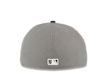 Load image into Gallery viewer, San Diego Padres New Era MLB 59FIFTY 5950 Fitted Cap Hat Storm Gray Crown Purple Visor White Logo 
