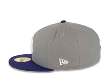 Load image into Gallery viewer, San Diego Padres New Era MLB 59FIFTY 5950 Fitted Cap Hat Storm Gray Crown Purple Visor White Logo 
