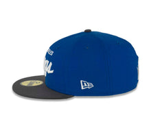 Load image into Gallery viewer, Los Angeles Kings New Era NHL 59FIFTY 5950 Fitted Cap Hat Cardinal Blue Crown Dark Gray Visor White Logo 
