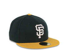 Load image into Gallery viewer, San Francisco Giants New Era 59FIFTY 5950 Fitted Cap Hat Dark Green Crown Yellow Visor White Logo
