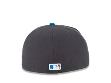 Load image into Gallery viewer, Atlanta Braves New Era MLB 59FIFTY 5950 Fitted Cap Hat Dark Gray Crown Blue Visor White Logo
