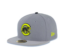 Load image into Gallery viewer, Chicago Cubs New Era MLB 59FIFTY 5950 Fitted Cap Hat Gray Crown Gray Visor Neon Green/Black Logo
