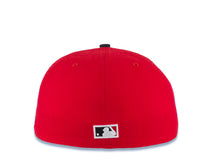 Load image into Gallery viewer, Los Angeles Anaheim Angels New Era MLB 59FIFTY 5950 Fitted Cap Hat Red Crown Black Visor Black/White/Yellow Halo Logo
