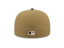 Load image into Gallery viewer, Houston Astros New Era MLB 59FIFTY 5950 Fitted Cap Hat Khaki Crown Black Visor Black/White Logo
