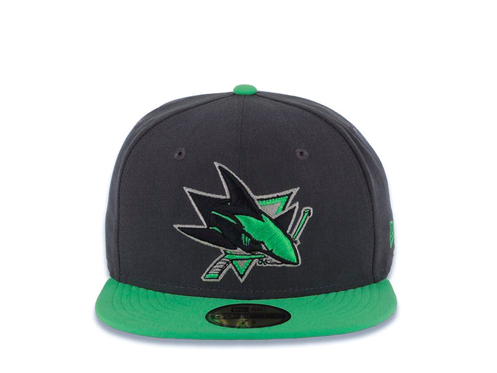 San Jose Sharks New Era NHL 59FIFTY 5950 Fitted Cap Hat Dark Gray