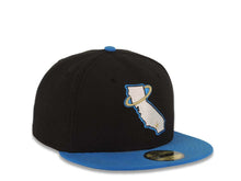 Load image into Gallery viewer, Los Angeles Anaheim Angels New Era MLB 59FIFTY 5950 Fitted Cap Hat Black Crown Cardinal Blue Visor White/Blue/Metallic Gold State Map Halo Log
