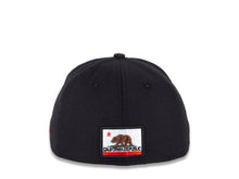 Load image into Gallery viewer, California Republic New Era 59FIFTY 5950 Fitted Cap Hat Black Crown Red Visor State Flag Color Bear Logo
