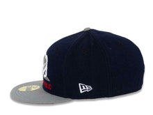 Load image into Gallery viewer, California Republic New Era 59FIFTY 5950 Fitted Cap Hat Navy Crown Storm Gray Visor Gray/White/Red Logo 
