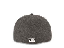 Load image into Gallery viewer, Los Angeles Anaheim Angels New Era MLB 59FIFTY 5950 Fitted Melton Cap Hat Gray Crown Black Visor Black/Whiite California State Logo (Map Halo)
