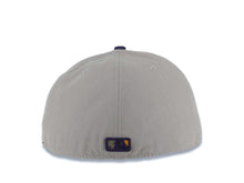 Load image into Gallery viewer, Los Angeles Dodgers New Era MLB 59FIFTY 5950 Fitted Cap Hat Gray Crown Purple Visor Yellow/Purple Logo

