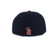 Load image into Gallery viewer, California Anaheim Angels New Era MLB 59FIFTY 5950 Fitted Cooperstown Cap Hat Navy Blue Crown Red Visor Team Color Script Punch Logo
