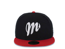 Load image into Gallery viewer, Diablos Rojos del Mexico New Era LMB 59FIFTY 5950 Fitted Cap Hat Black Crown Red Visor White Logo
