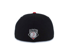 Load image into Gallery viewer, Diablos Rojos del Mexico New Era LMB 59FIFTY 5950 Fitted Cap Hat Black Crown Red Visor White Logo
