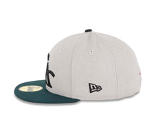 Load image into Gallery viewer, CALI CALIfornia New Era 59FIFTY 5950 Fitted Cap Hat Gray Crown Green Visor Green/Black/Red CA with Star Logo
