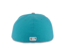 Load image into Gallery viewer, San Diego Padres New Era MLB 59FIFTY 5950 Fitted Cap Hat Teal Crown Gray Visor Gray/White Logo
