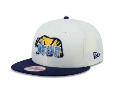 West Coast Bear New Era 9FIFTY 950 Snapback Cap Hat White Crown Navy Visor