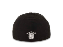 Load image into Gallery viewer, Los Angeles Kings New Era NHL 59FIFTY 5950 Fitted Cap Hat Black Crown Gray Visor Black/White Arch Logo (Word Knock)
