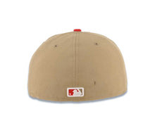 Load image into Gallery viewer, San Francisco Giants New Era MLB 59FIFTY 5950 Fitted Cap Hat Vegas Gold Crown Red Visor White Logo Khaki UV
