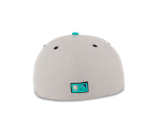 Load image into Gallery viewer, Los Angeles Anaheim Angels New Era MLB 59FIFTY 5950 Fitted Cap Hat Gray Crown Black Visor Magenta/Teal/Black Cooperstown Wings Logo
