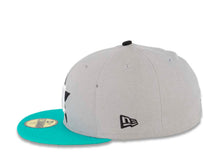 Load image into Gallery viewer, Houston Astros New Era MLB 59FIFTY 5950 Fitted Cap Hat Gray Crown Teal Visor Black/White Logo 
