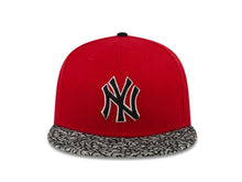 Load image into Gallery viewer, New York Yankees New Era MLB 59FIFTY 5950 Fitted Cap Hat Red Crown Gray Elephant Print Visor Black/White Logo
