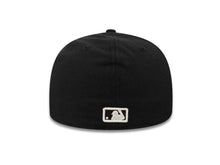 Load image into Gallery viewer, Los Angeles Dodgers New Era MLB 59FIFTY 5950 Fitted Cap Hat Black Crown Metallic Silver Visor Black/White Logo
