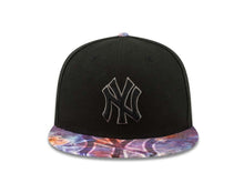 Load image into Gallery viewer, New York Yankees New Era MLB 59FIFTY 5950 Fitted Cap Hat Black Crown Black/Dark Gray Logo Viza Sketch
