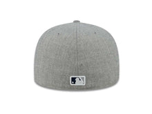 Load image into Gallery viewer, New York Yankees New Era MLB 59FIFTY 5950 Fitted Cap Hat Heather Gray Crown Navy Logo Leopard Vize
