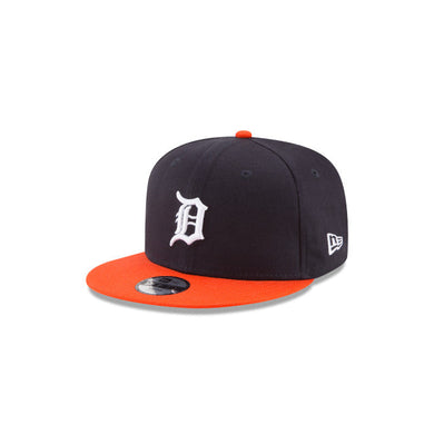 (Youth) Detroit Tigers New Era MLB 9FIFTY 950 Kid Snapback Cap Hat Navy Crown Orange Visor White Logo