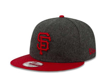 Load image into Gallery viewer, San Francisco Giants New Era MLB 9FIFTY 950 Snapback Cap Hat MeltonDark Gray Crown Red Visor Red Logo

