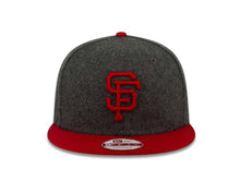 Load image into Gallery viewer, San Francisco Giants New Era MLB 9FIFTY 950 Snapback Cap Hat MeltonDark Gray Crown Red Visor Red Logo
