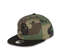 Load image into Gallery viewer, (Youth) San Diego Padres New Era MLB 9FIFTY 950 Snapback Cap Hat Camo Crown Black Visor Black Logo
