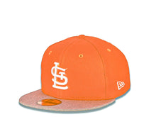 Load image into Gallery viewer, St. Louis Cardinals New Era MLB 59FIFTY 5950 Fitted Cap Hat Neon Orange Crown Heather Gray Visor White/Orange Logo
