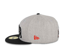 Load image into Gallery viewer, California Republic New Era 59FIFTY 5950 Fitted Cap Hat Gray Crown Black Visor Dark Gray/Black/Red/White Bear Logo
