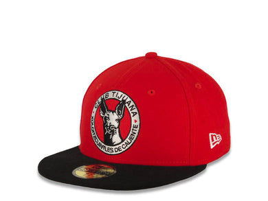 Xolos de Tijuana New Era Liga MX 59FIFTY 5950 Fitted Cap Hat Red Crown Black Visor Team Color Logo