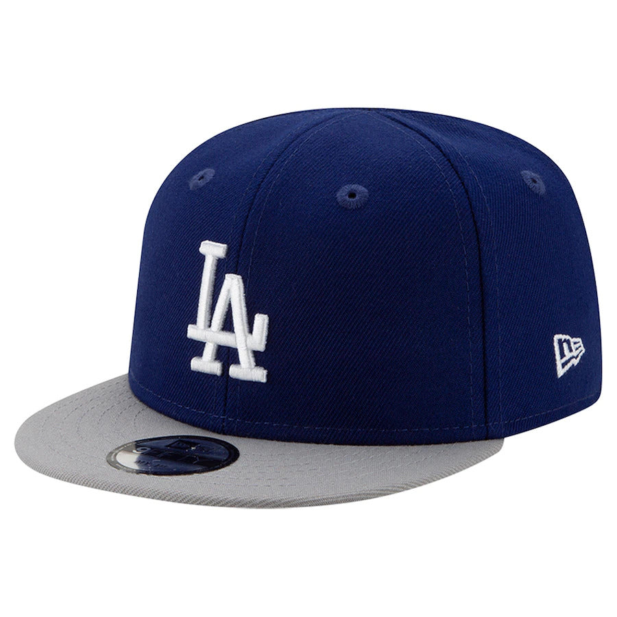 (Infant) Los Angeles Dodgers New Era MLB 9FIFTY 950 Snapback Cap Hat Royal Blue Crown Gray Visor White Logo (My 1st First) 