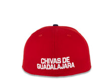 Load image into Gallery viewer, Chivas De Guadalajara New Era Liga MX 59FIFTY 5950 Fitted Cap Hat Red Crown Navy Visor Team Color Logo
