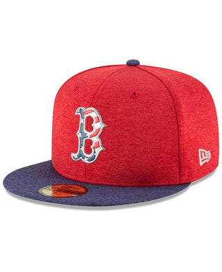 Boston Red Sox New Era MLB 59FIFTY 5950 2017 4th Of July Fitted Cap Hat Red Crown Navy Blue Visor Red/White/Blue Logo 