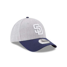 Load image into Gallery viewer, San Diego Padres New Era MLB 9FORTY 940 Adjustable Cap Hat Heather Gray Crown Navy Visor White Logo
