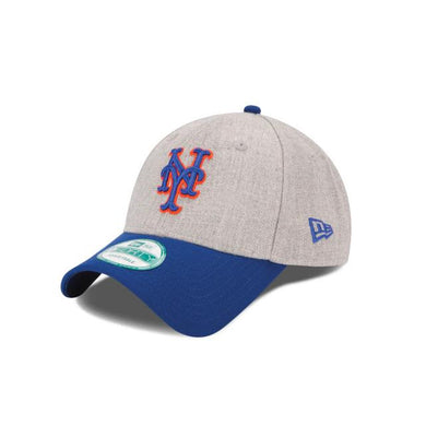 New York Mets New Era MLB 9Forty 940 The League Adjustable Cap Hat Heather Gray Crown Royal Blue Visor Royal Blue/Orange Team Color Logo