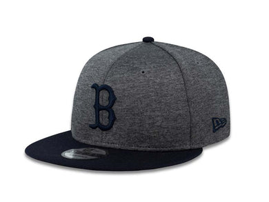 Boston Red Sox New Era MLB 9FIFTY 950 Snapback Cap Hat Shadow Tech Dark Gray Crown Navy Visor Navy Logo