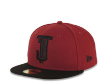 Load image into Gallery viewer, Tijuana Toros New Era LMB 59FIFTY 5950 Fitted Cap Hat Cardinal Crown Black Visor Black TJ Logo
