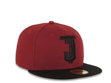 Load image into Gallery viewer, Tijuana Toros New Era LMB 59FIFTY 5950 Fitted Cap Hat Cardinal Crown Black Visor Black TJ Logo
