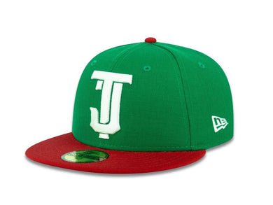 Tijuana Toros New Era LMB 59FIFTY 5950 Fitted Cap Hat Green Crown Red Visor White Logo