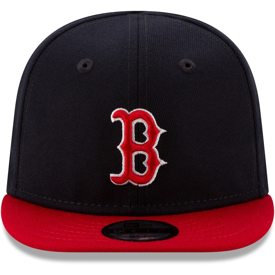 Official New Era Boston Red Sox MLB Black Letter Arch Scarlet 9FIFTY Snap  Cap B4959_253 B4959_253